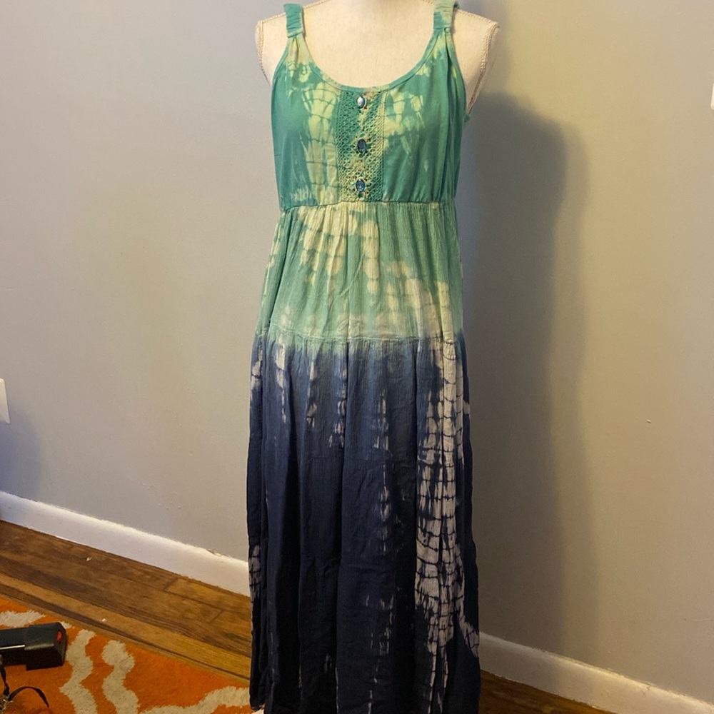 Tie dye maxi dress